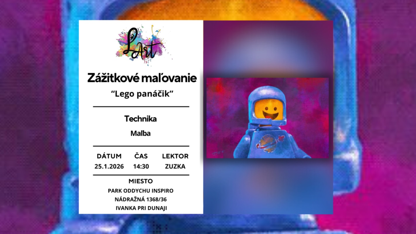Zážitkové maľovanie pre deti-  Lego panáčik