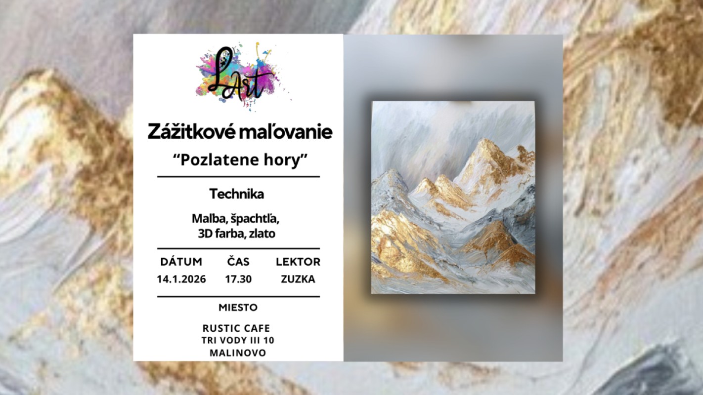 Obrázok udalosti: Zážitkové maľovanie- Pozlatené hory