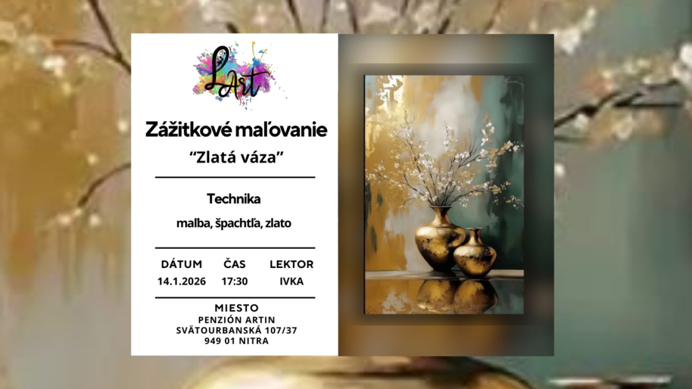 Obrázok udalosti: Zážitkové maľovanie- Zlatá váza