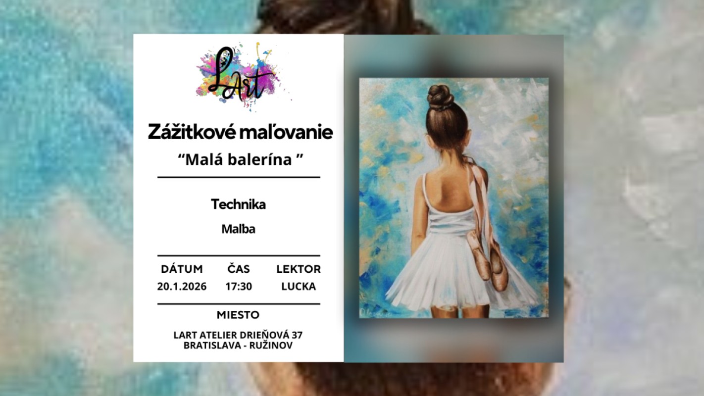 Obrázok udalosti: Zážitkové maľovanie- Malá balerína