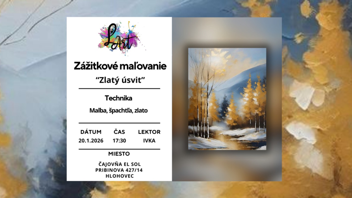 Zážitkové maľovanie- Zlatý svit