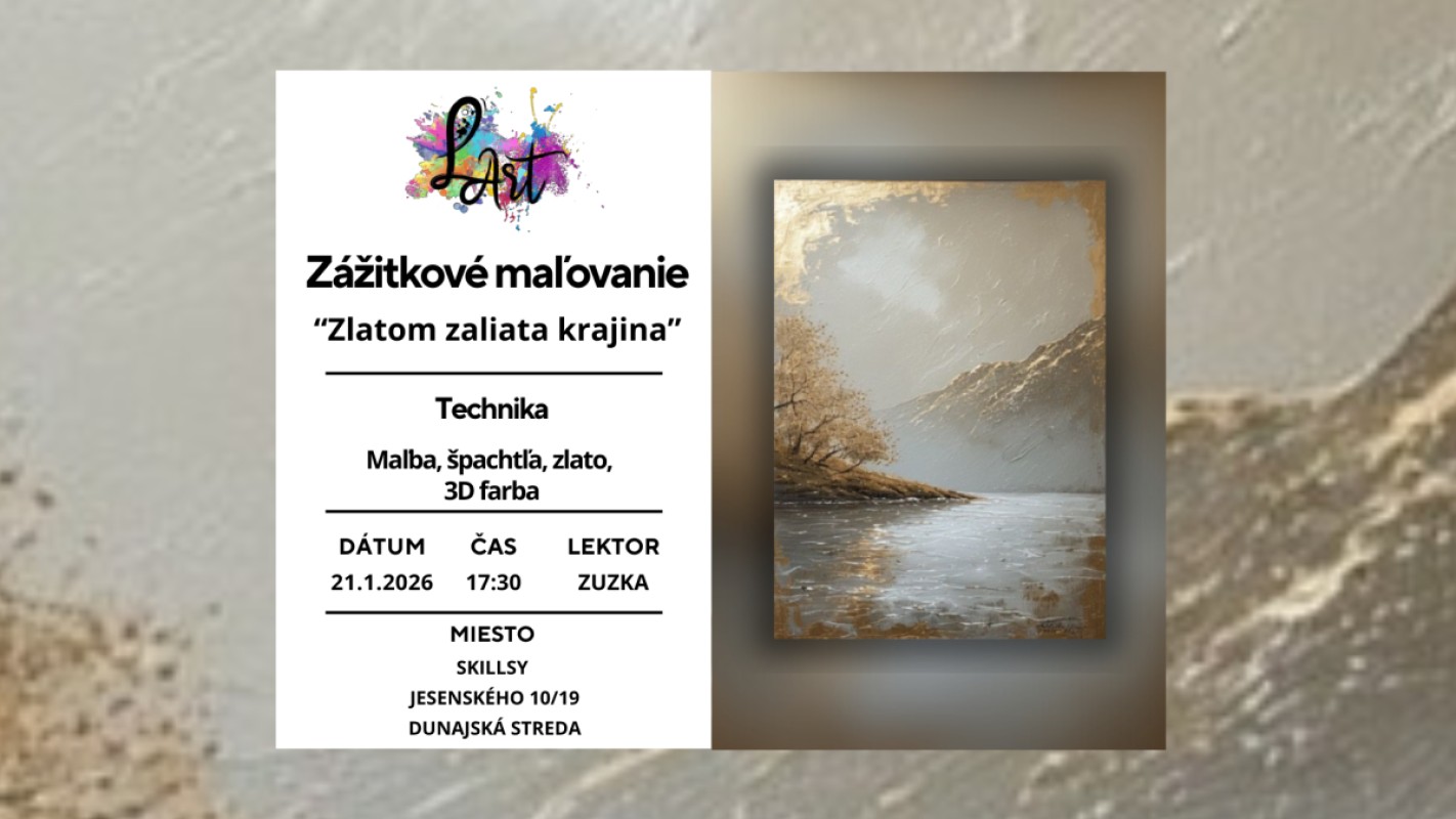 Obrázok udalosti: Zážitkové maľovanie – Zlatom zaliata krajina