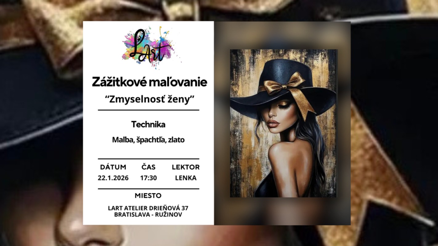 Obrázok udalosti: Zážitkové maľovanie- Zmyselnosť ženy