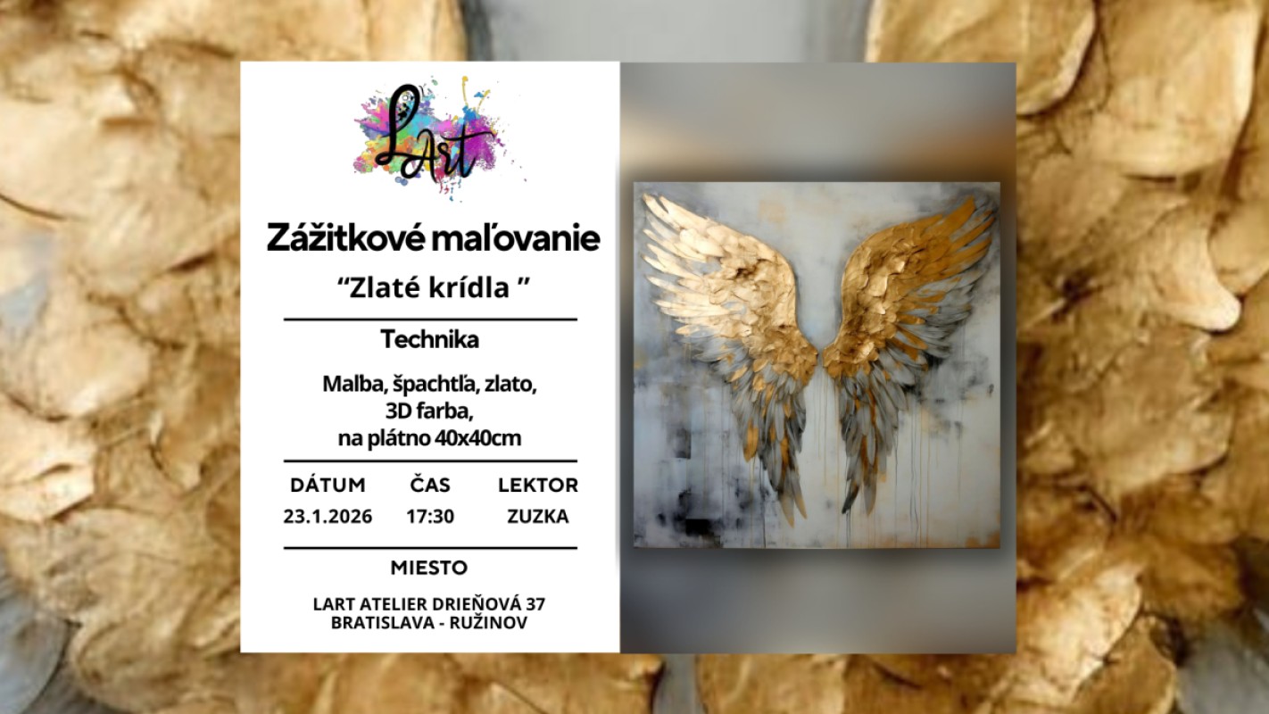 Zážitkové maľovanie- Zlaté krídla