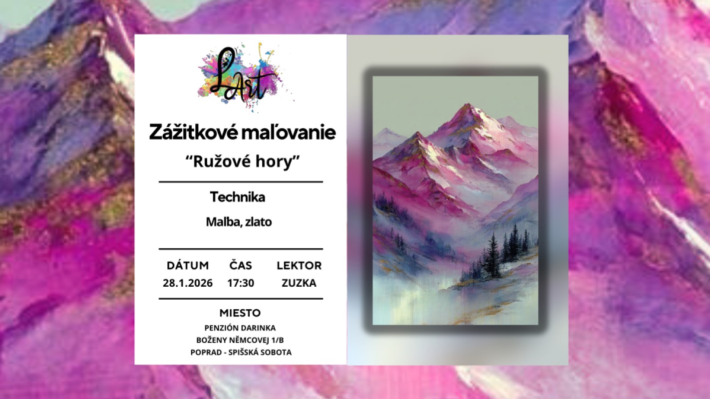 Zážitkové maľovanie- Ružové hory