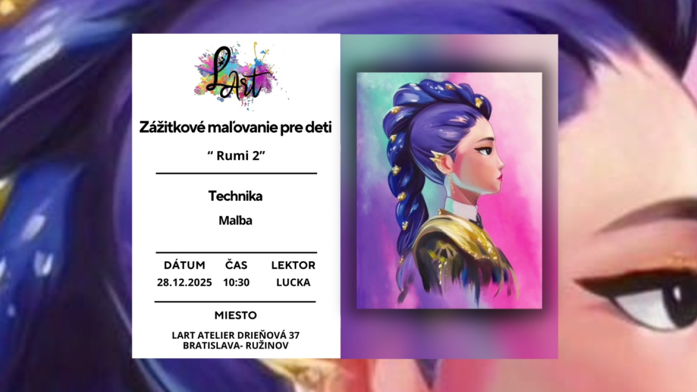 Zážitkové maľovanie pre deti-  Rumi 2