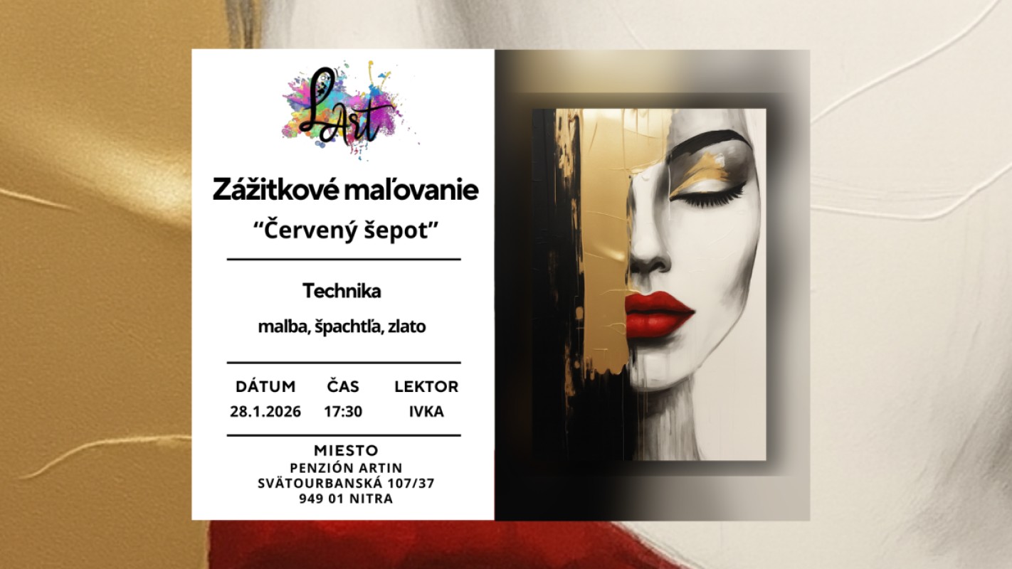 Obrázok udalosti: Zážitkové maľovanie- Červený šepot