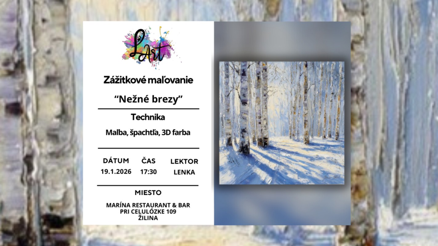 Obrázok udalosti: Zážitkové maľovanie- Nežné brezy