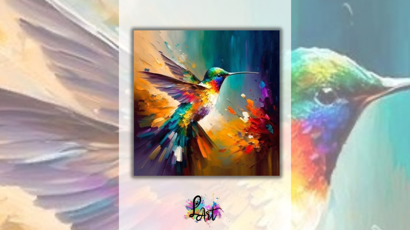 Zážitkové maľovanie- Kolibrík štastia