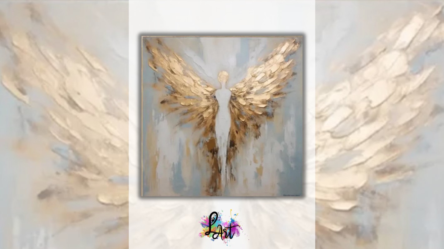 Zážitkové maľovanie- Silueta anjela