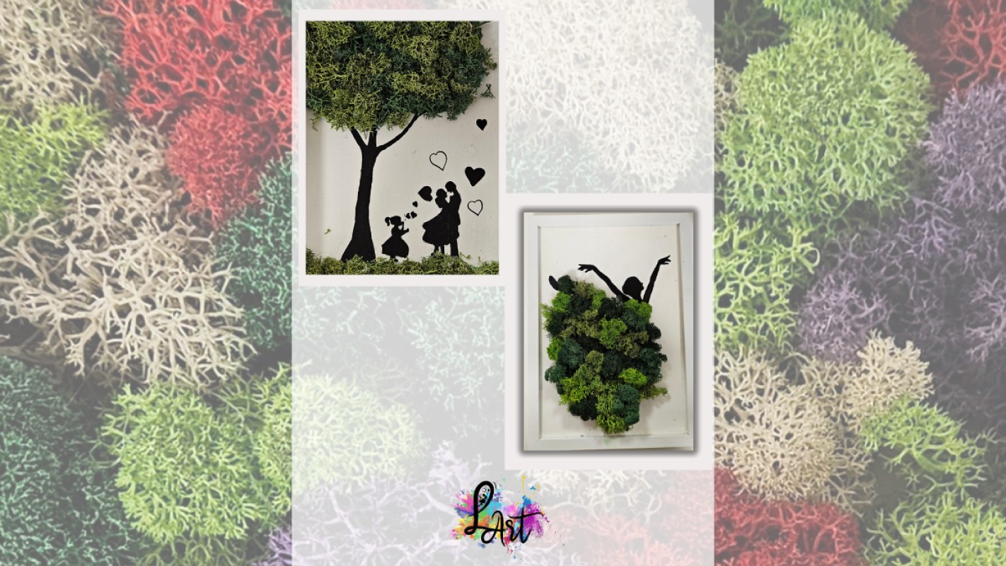 Zážitkové maľovanie a tvorenie - Machový obraz 