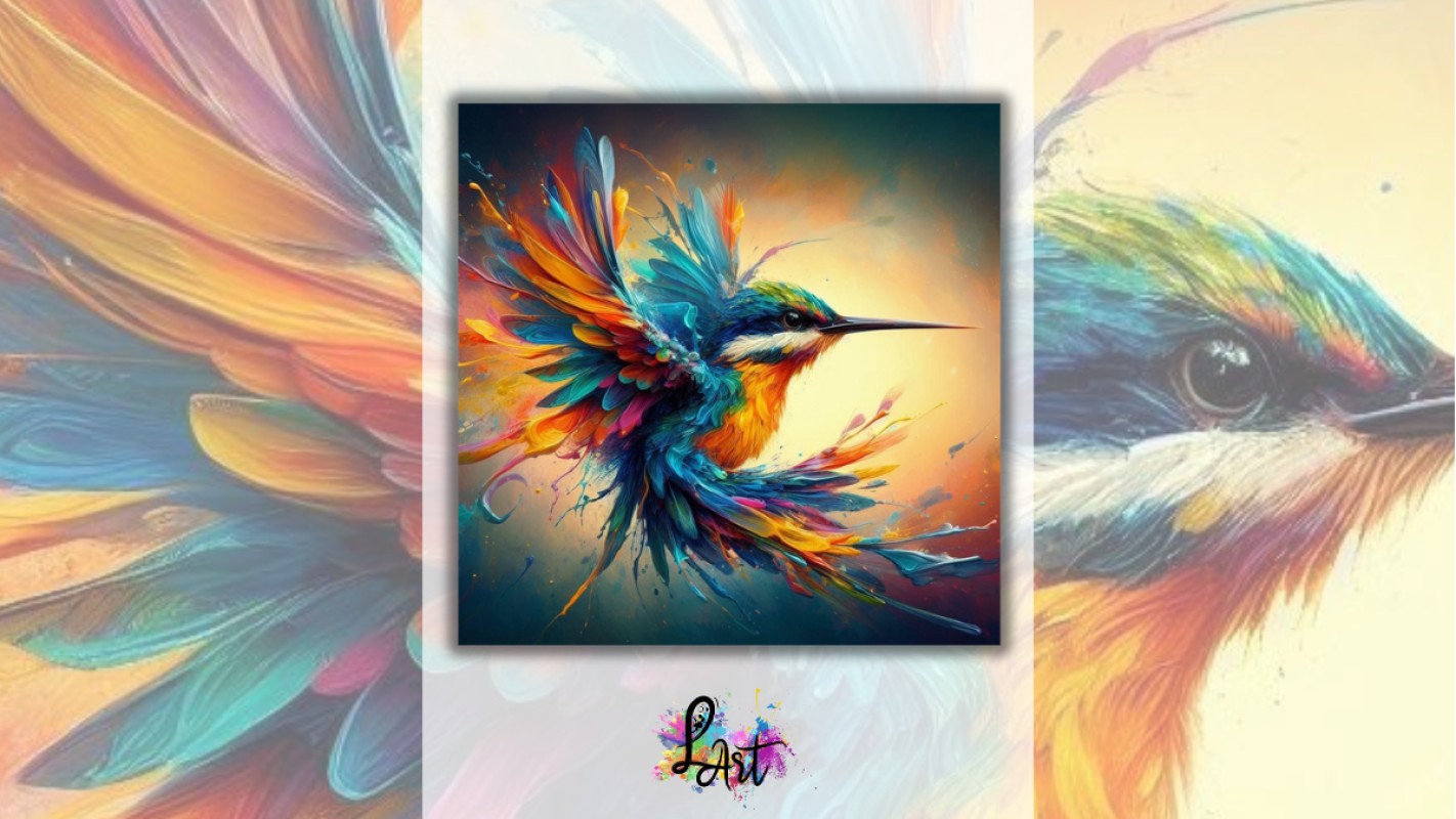 Zážitkové maľovanie- Kolibrík šťastia