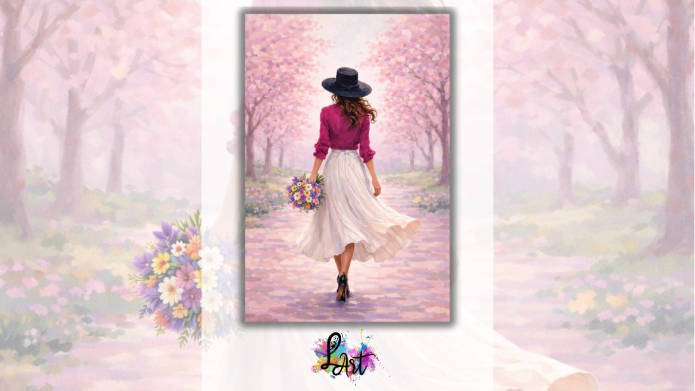 Obrázok udalosti: Zážitkové maľovanie- Žena v klobúku