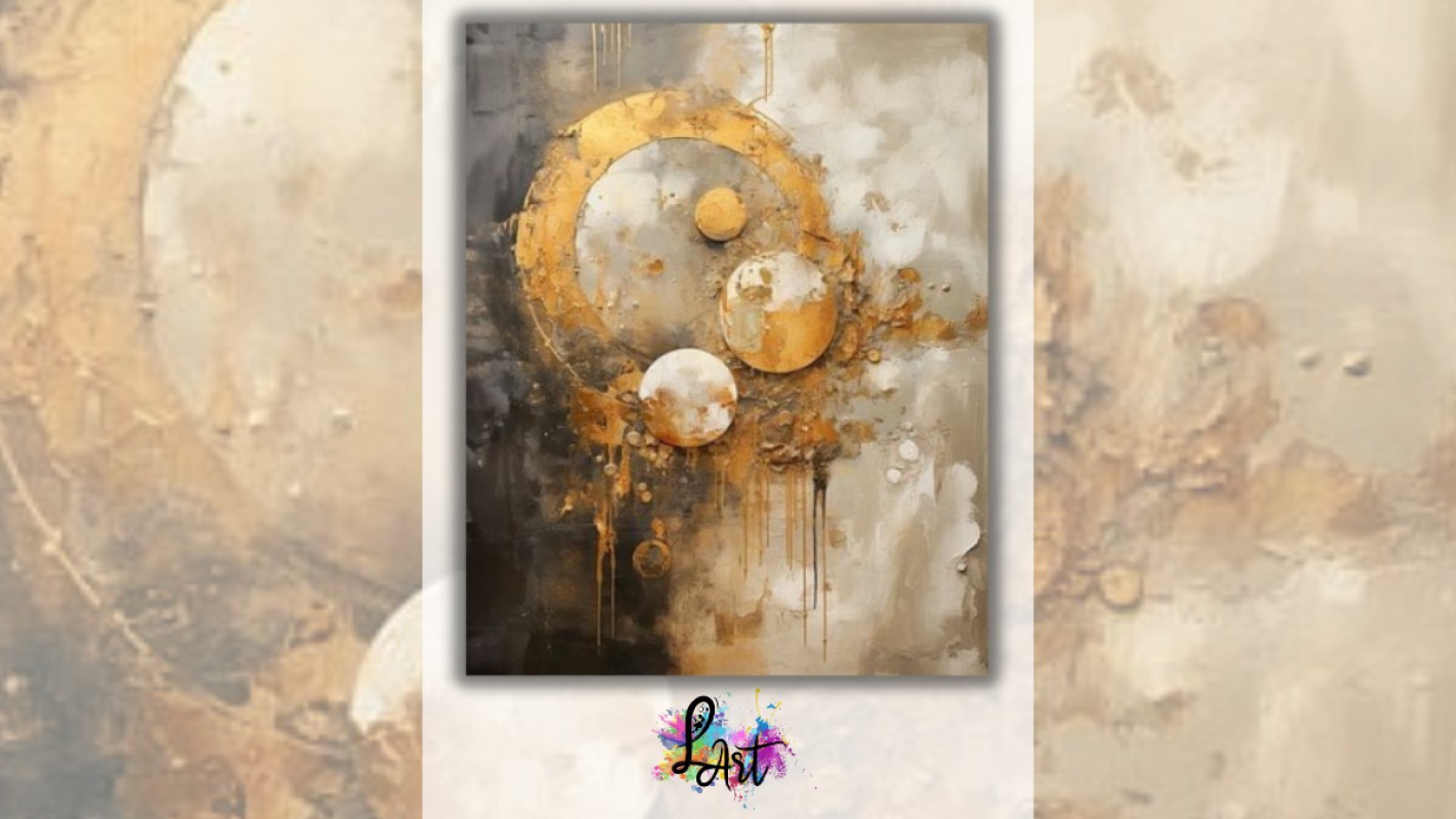 Obrázok udalosti: Zážitkové maľovanie- Abstrakt so zlatom