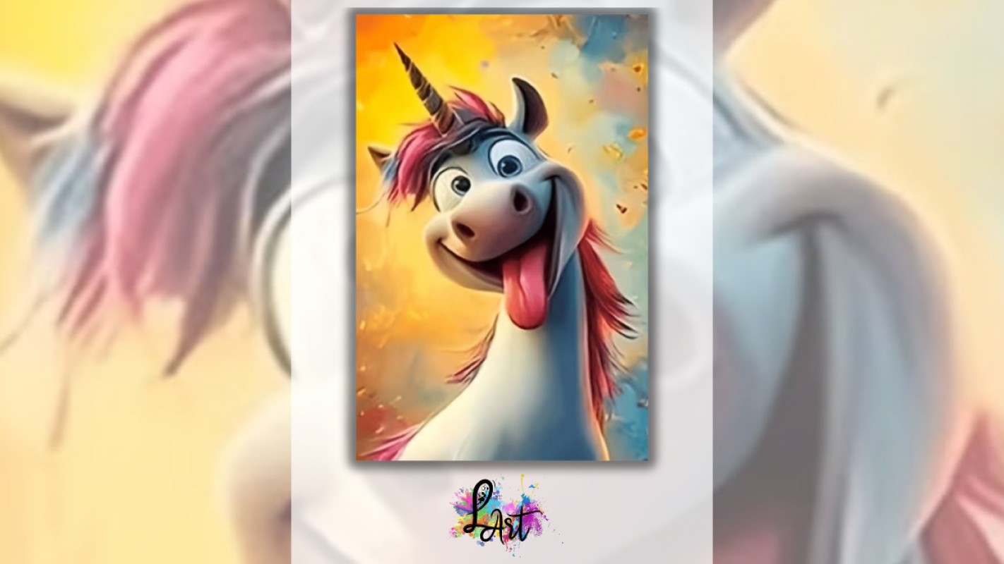 Zážitkové maľovanie pre deti - Jednorožec 