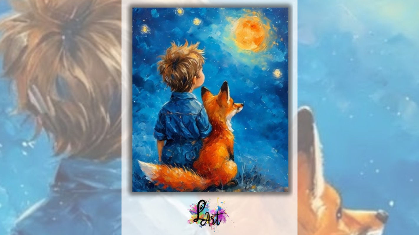 Obrázok udalosti: Zážitkové maľovanie- Malý princ a líška 