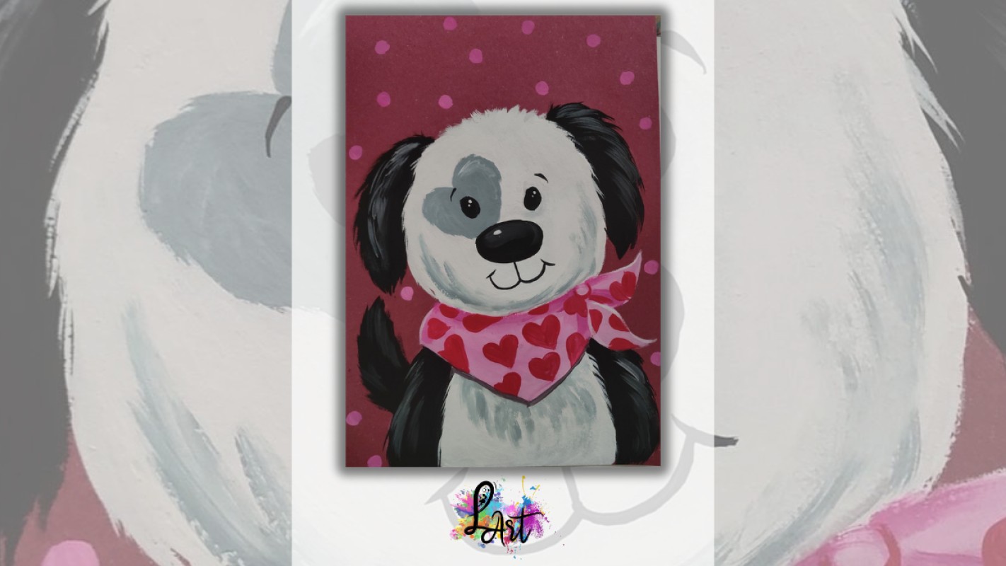 Zážitkové maľovanie pre deti - Srdiečkový hauko