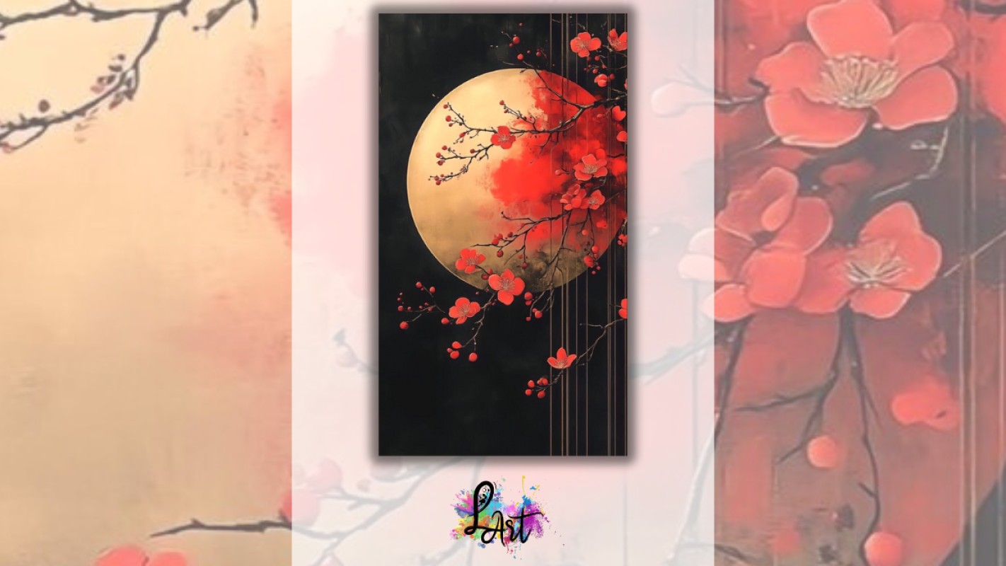 Obrázok udalosti: Zážitkové maľovanie-  Srdce v kvete /na čierne plátno/