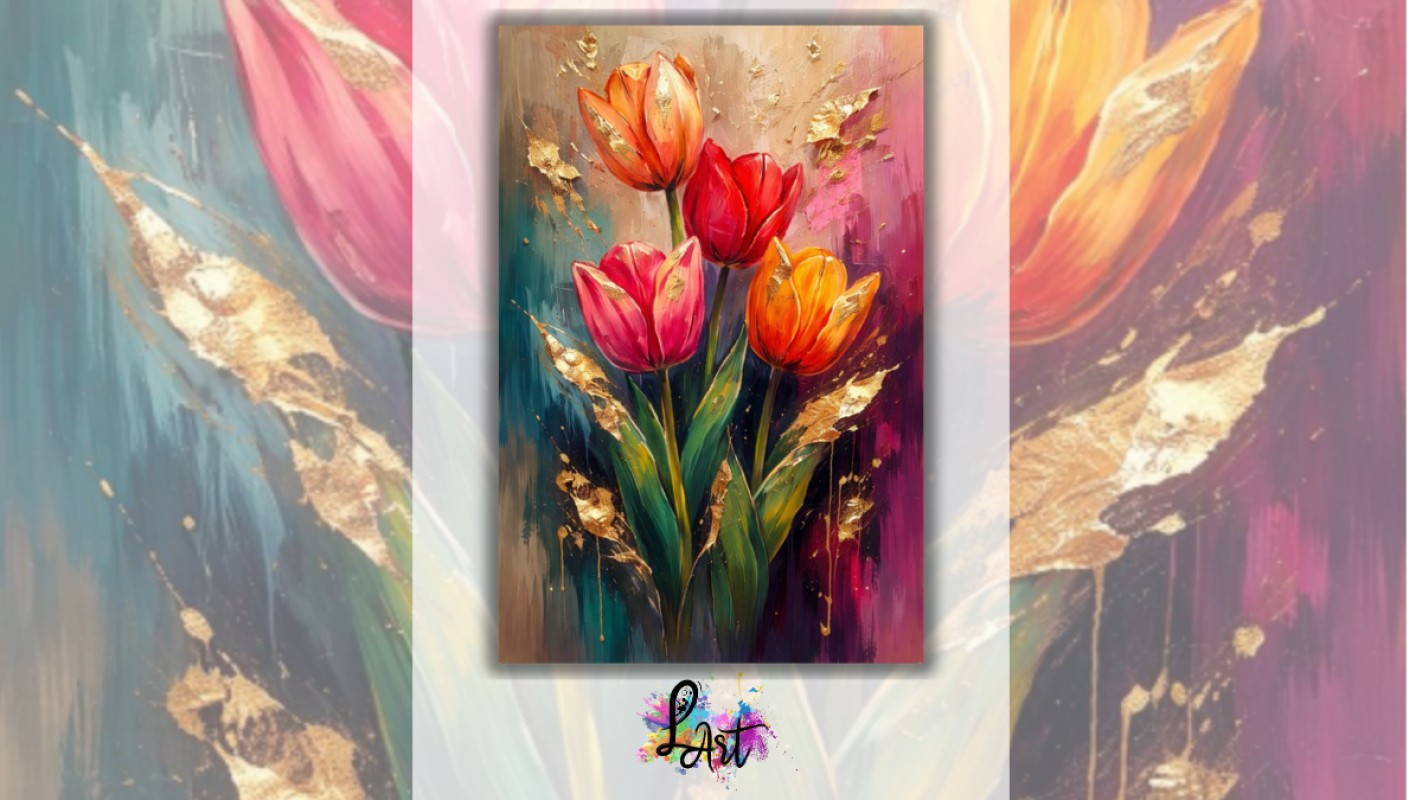 Obrázok udalosti: Zážitkové maľovanie- Tulipany v zlate