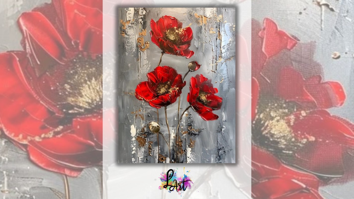 Zážitkové maľovanie- Červené maky