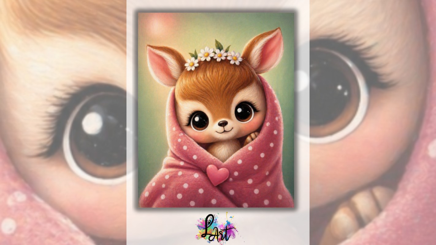Zážitkové maľovanie pre deti - Bambi