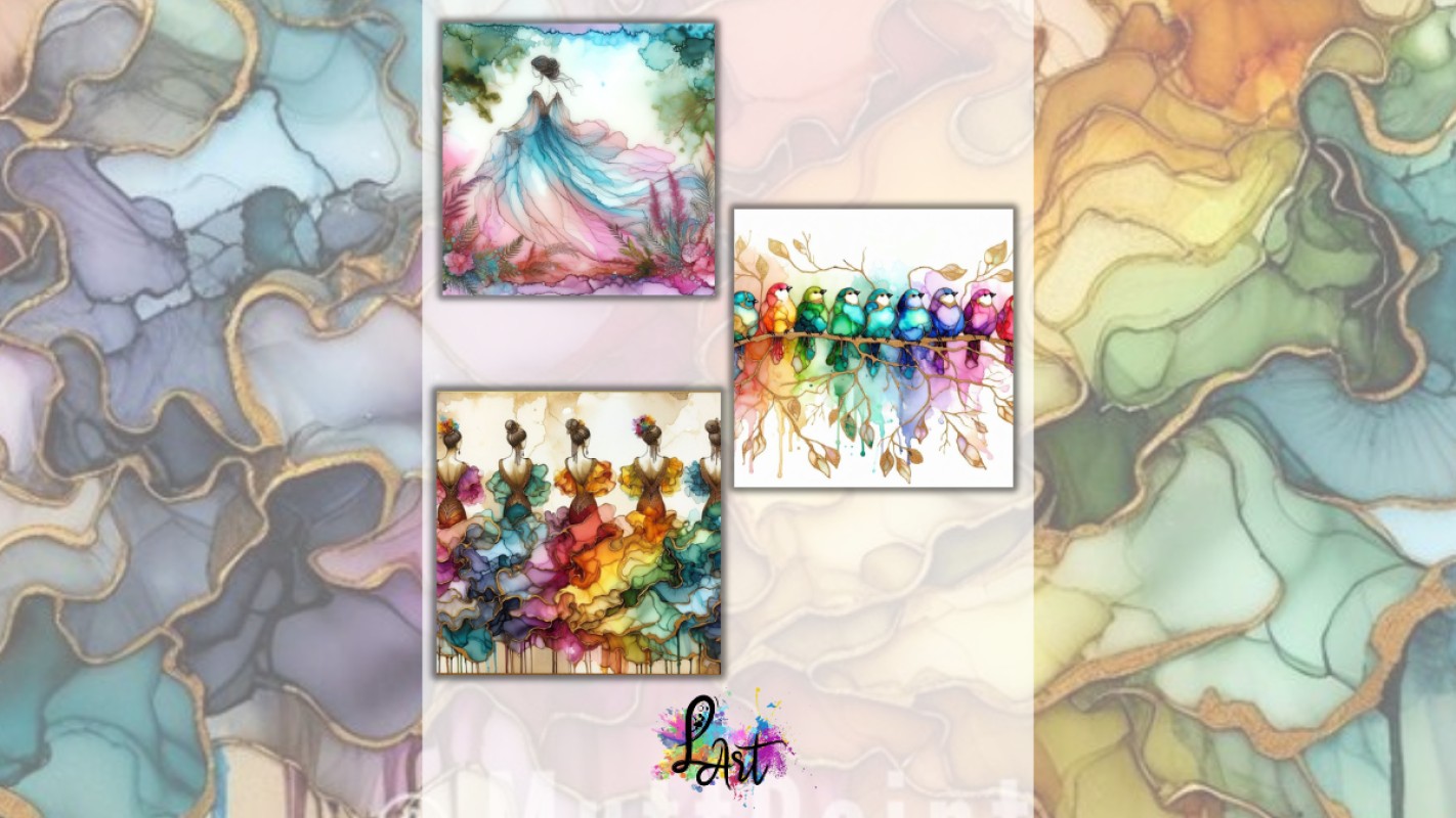 Zážitkové maľovanie- Čaro Alcohol ink farieb