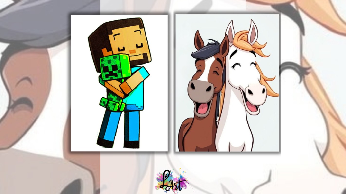 Obrázok udalosti: Zážitkové maľovanie pre deti - Steve a Creeper a Veselé koníky 