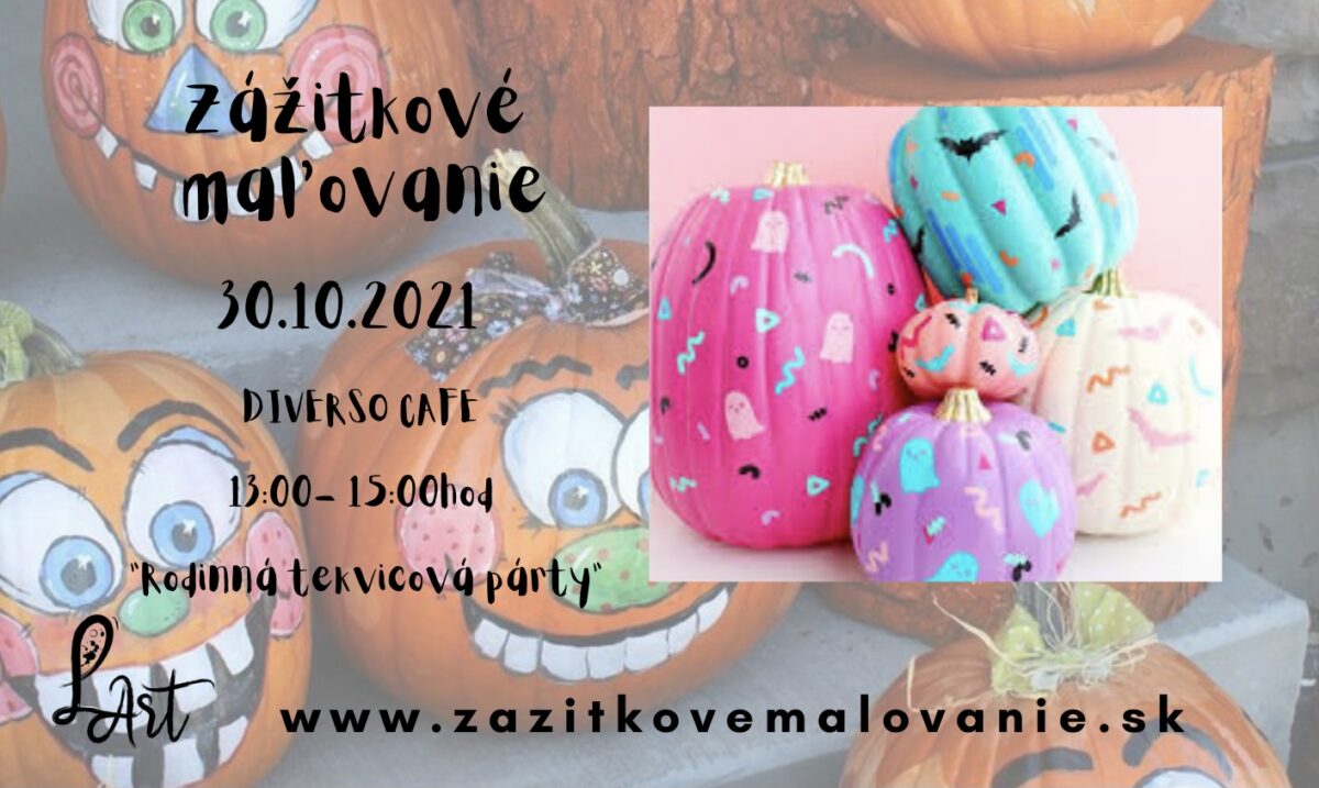 Zážitkové maľovanie- RODINNÁ TEKVICOVÁ PÁRTY!