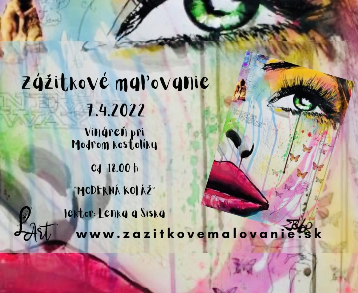 VYPREDANÉ! Zážitkové maľovanie- "VŠETKO alebo NIČ"- moderná koláž/akryl/ contemporary art