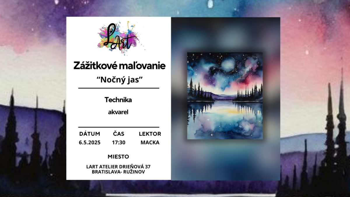 Zážitkové maľovanie - "Nočný jas…" Akvarel