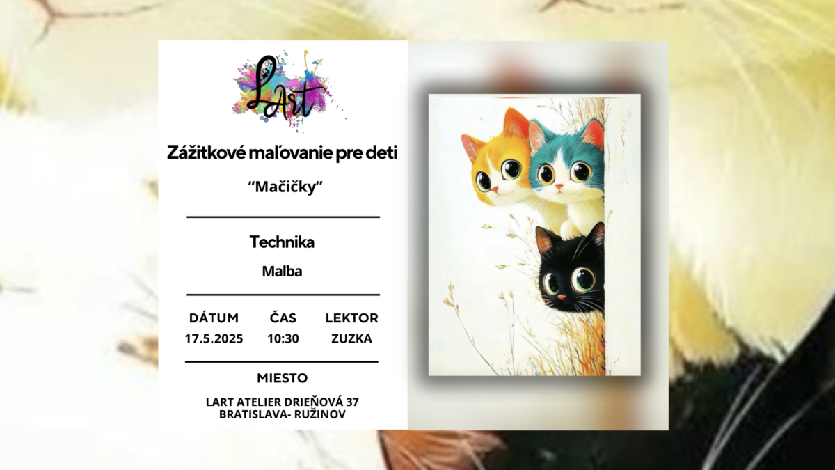 Zážitkové maľovanie pre deti - "Mačičky..." maľba