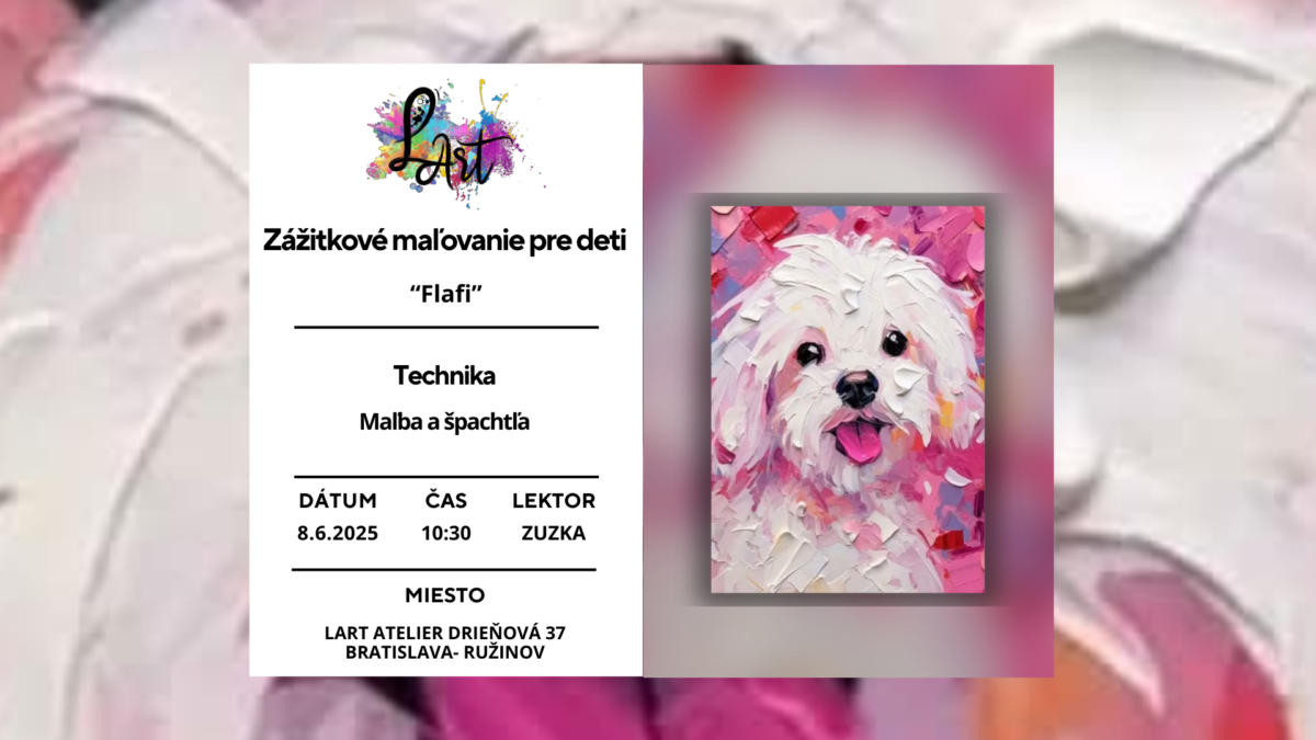 Zážitkové maľovanie pre Deti - "Flafi..." maľba a špachtľa